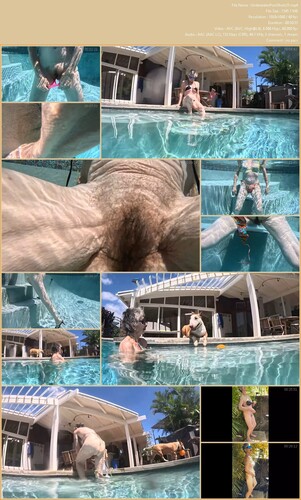 Old Pussy Underwater Pool Shots
