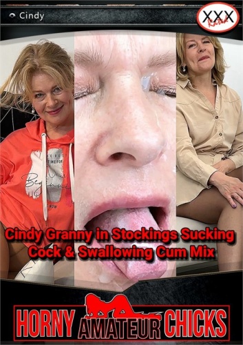 Cindy Granny In Stockings Sucking Cock