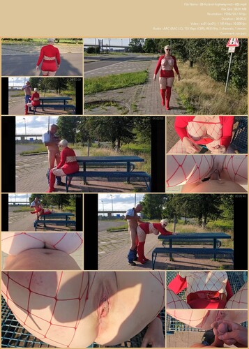 German Slut Fucked at the Highway Rest Stop